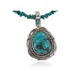 Delicate Handmade Certified Authentic Navajo .925 Sterling Silver Turquoise Native American Necklace 390650054674