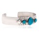 Diamond Nickel Certified Authentic Handmade Navajo Native American Natural Turquoise Bracelet 13061-1
