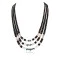 Hand made Certified Authentic 3 Strand Navajo .925 Sterling Silver Graduated Heishi and Turquoise Native American Necklace 25213