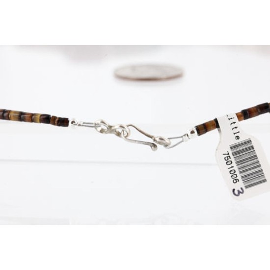 Certified Authentic 3 Strand Navajo .925 Sterling Silver Graduated Heishi and TURQUOISE Native American Necklace 390772850306 Certified Authentic 3 Strand Navajo .925 Sterling Silver Graduated Heishi and TURQUOISE Native American Necklace 390772850306