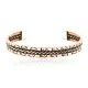 Navajo Handmade Bear Bracelet 12846-6 Copper and Brass