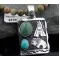 Handmade Buffalo and Teepee Turquoise .925 Sterling Silver Certified Authentic Navajo Native American Necklace 390590582544 Handmade Buffalo and Teepee Turquoise .925 Sterling Silver Certified Authentic Navajo Native American Necklace 390590582544