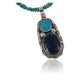 Handmade Certified Authentic .925 Sterling Silver Natural Lapis and Turquoise Native American Necklace & Pendant 370887848934 Handmade Certified Authentic .925 Sterling Silver Natural Lapis and Turquoise Native American Necklace & Pendant 370887848934