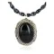 Handmade Navajo .925 Sterling Silver Turquoise Black Onyx Snowflakes Obsidian Necklace NB160212182127