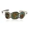 Handmade Certified Authentic Navajo .925 Sterling Silver Natural Turquoise Native American Bracelet 12818-2