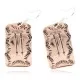 Handmade Certified Authentic Arrow Navajo Pure Copper Native American Dangle Earrings 18170-7