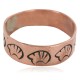Handmade Certified Authentic Bear Navajo Native American Pure Copper Ring Size 10 1/2 17091-16