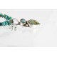 Handmade Certified Authentic BEN Navajo .925 Sterling Silver and Turquoise Native American Necklace 390792488172