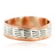Handmade Certified Authentic by Navajo .925 Sterling Silver and Copper Native American Ring  16979-11