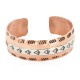 Handmade Certified Authentic Feather Maze Navajo .925 Sterling Silver and Pure Copper Native American Bracelet 13097-5