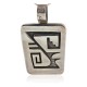 Handmade Certified Authentic Hopi .925 Sterling Silver Pendant Native American Necklace Pendant 24287
