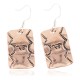 Handmade Certified Authentic Horse Mountain Navajo Pure Copper Native American Dangle Earrings 18170-6 Handmade Certified Authentic Horse Mountain Navajo Pure Copper Native American Dangle Earrings 18170-6