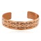 Handmade Certified Authentic Jiemmy Patters Navajo Pure Copper Native American Bracelet 12528-2