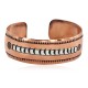Handmade Certified Authentic Maze Navajo .925 Sterling Silver Native American Pure Copper Bracelet  92018-13