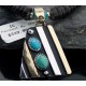 Handmade Certified Authentic Navajo .925 Sterling Silver 12kt Gold Filled Turquoise Native American Necklace 390586628627