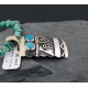 Handmade Certified Authentic Navajo .925 Sterling Silver 12kt Gold Filled Turquoise Native American Necklace 390593289482