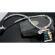 Handmade Certified Authentic Navajo .925 Sterling Silver 12kt GoldFilled Whiite Turquoise Native American Necklace 390576104124