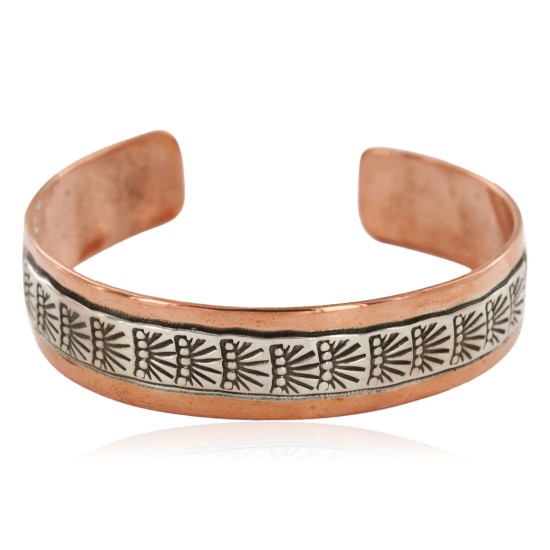 Handmade Navajo .925 Sterling Silver and Pure Copper Bracelet NB151219200238 Handmade Navajo .925 Sterling Silver and Pure Copper Bracelet NB151219200238