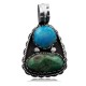 Handmade Certified Authentic Navajo .925 Sterling Silver and Turquoise Native American Necklace 370876674841