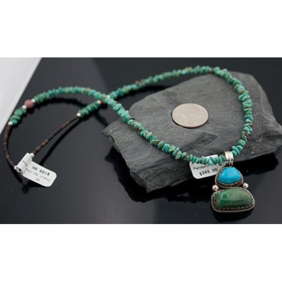 Handmade Certified Authentic Navajo .925 Sterling Silver and Turquoise Native American Necklace 370876835755 Handmade Certified Authentic Navajo .925 Sterling Silver and Turquoise Native American Necklace 370876835755