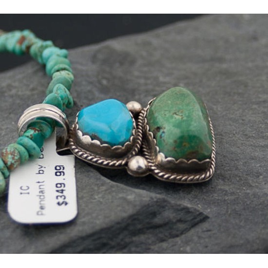 Handmade Certified Authentic Navajo .925 Sterling Silver and Turquoise Native American Necklace 370876835755 Handmade Certified Authentic Navajo .925 Sterling Silver and Turquoise Native American Necklace 370876835755