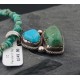 Handmade Certified Authentic Navajo .925 Sterling Silver and Turquoise Native American Necklace 370876835755