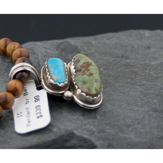Handmade Certified Authentic Navajo .925 Sterling Silver and Turquoise Native American Necklace 370884683377 Handmade Certified Authentic Navajo .925 Sterling Silver and Turquoise Native American Necklace 370884683377