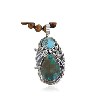 Handmade Certified Authentic Navajo .925 Sterling Silver and Turquoise Native American Necklace 370895663862 Handmade Certified Authentic Navajo .925 Sterling Silver and Turquoise Native American Necklace 370895663862