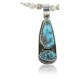 Handmade Certified Authentic Navajo .925 Sterling Silver and Turquoise Native American Necklace 370916066080
