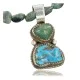 Handmade Certified Authentic Navajo .925 Sterling Silver and Turquoise Native American Necklace 370964627960