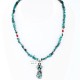 Handmade Certified Authentic Navajo .925 Sterling Silver and Turquoise Native American Necklace 370996180716