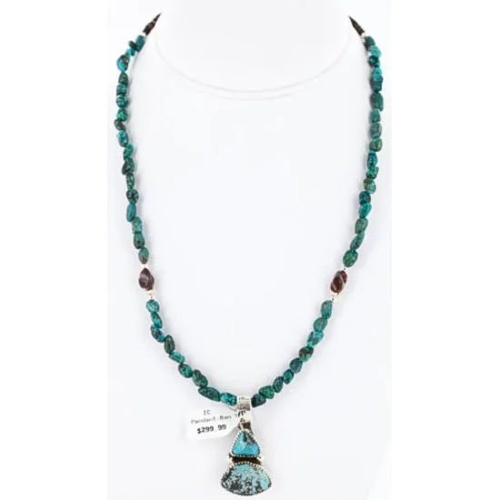 Handmade Certified Authentic Navajo .925 Sterling Silver and Turquoise Native American Necklace 371013528686 Handmade Certified Authentic Navajo .925 Sterling Silver and Turquoise Native American Necklace 371013528686