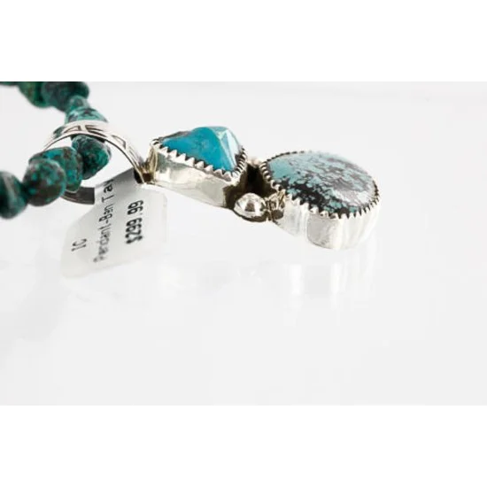 Handmade Certified Authentic Navajo .925 Sterling Silver and Turquoise Native American Necklace 371013528686 Handmade Certified Authentic Navajo .925 Sterling Silver and Turquoise Native American Necklace 371013528686
