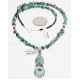 HANDMADE Certified Authentic Navajo .925 Sterling Silver & Turquoise Native American Necklace 371297789152