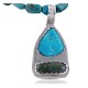Handmade Certified Authentic Navajo .925 Sterling Silver and Turquoise Native American Necklace 390651316348