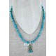 Handmade Certified Authentic Navajo .925 Sterling Silver and Turquoise Native American Necklace 390656733596