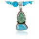 Handmade Certified Authentic Navajo .925 Sterling Silver and Turquoise Native American Necklace 390656733596