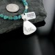 Handmade Certified Authentic Navajo .925 Sterling Silver and Turquoise Native American Necklace 390662000276