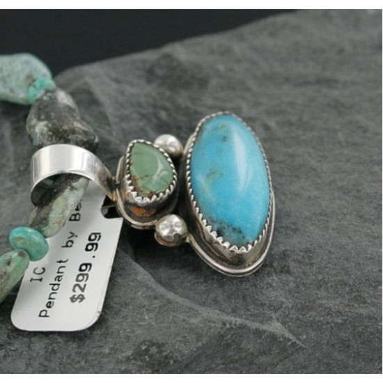 Handmade Certified Authentic Navajo .925 Sterling Silver and Turquoise Native American Necklace 390668307471 Handmade Certified Authentic Navajo .925 Sterling Silver and Turquoise Native American Necklace 390668307471