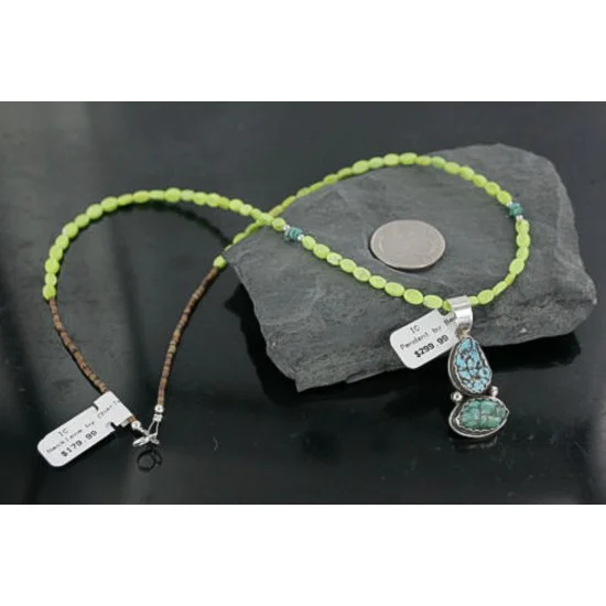 Handmade Certified Authentic Navajo .925 Sterling Silver and Turquoise Native American Necklace 390689839499 Handmade Certified Authentic Navajo .925 Sterling Silver and Turquoise Native American Necklace 390689839499