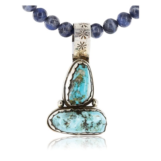 Handmade Certified Authentic Navajo .925 Sterling Silver and Turquoise Native American Necklace 390767901320 Handmade Certified Authentic Navajo .925 Sterling Silver and Turquoise Native American Necklace 390767901320