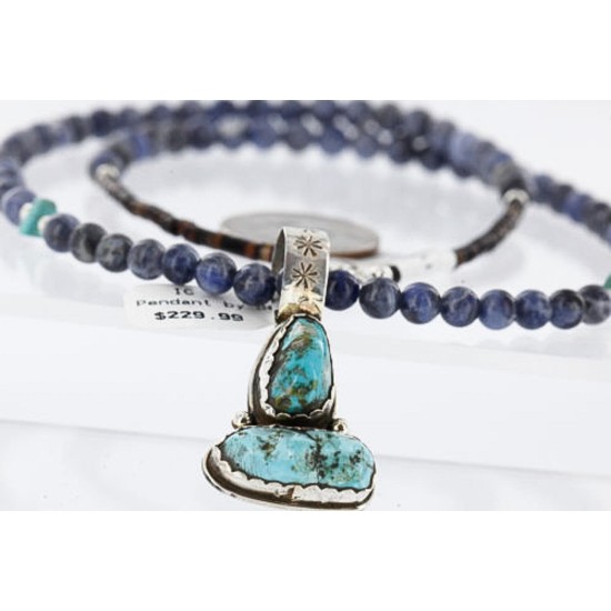 Handmade Certified Authentic Navajo .925 Sterling Silver and Turquoise Native American Necklace 390767901320 Handmade Certified Authentic Navajo .925 Sterling Silver and Turquoise Native American Necklace 390767901320