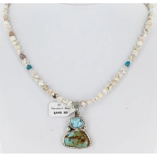 Handmade Certified Authentic Navajo .925 Sterling Silver and Turquoise Native American Necklace 390858384853 Handmade Certified Authentic Navajo .925 Sterling Silver and Turquoise Native American Necklace 390858384853