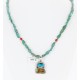 Handmade Certified Authentic Navajo .925 Sterling Silver and Turquoise Native American Necklace 390858793222