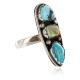 Handmade Certified Authentic Navajo .925 Sterling Silver and Turquoise Native American Ring  371068385932