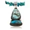 Handmade Certified Authentic Navajo .925 Sterling Silver andONE Mountain Turquoise Native American Necklace 370986578568