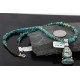 Handmade Certified Authentic Navajo .925 Sterling Silver andONE Mountain Turquoise Native American Necklace 370986578568