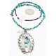 HANDMADE Certified Authentic Navajo .925 Sterling Silver Beauty Turquoise Native American Necklace 390889966225 HANDMADE Certified Authentic Navajo .925 Sterling Silver Beauty Turquoise Native American Necklace 390889966225