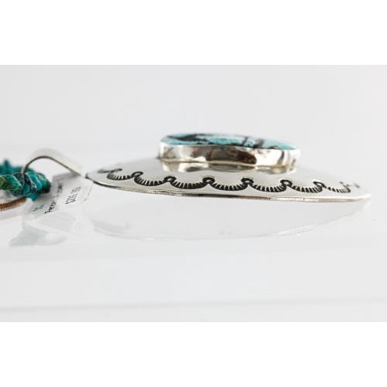 HANDMADE Certified Authentic Navajo .925 Sterling Silver Beauty Turquoise Native American Necklace 390889966225 HANDMADE Certified Authentic Navajo .925 Sterling Silver Beauty Turquoise Native American Necklace 390889966225