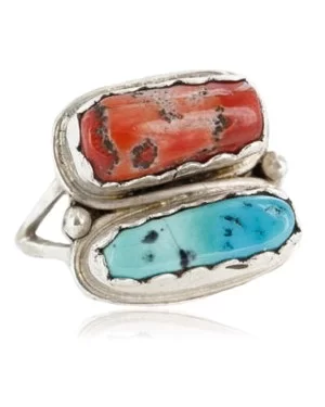 Handmade Certified Authentic Navajo .925 Sterling Silver Beauty Turquoise Spiny Native American Ring  370985267148